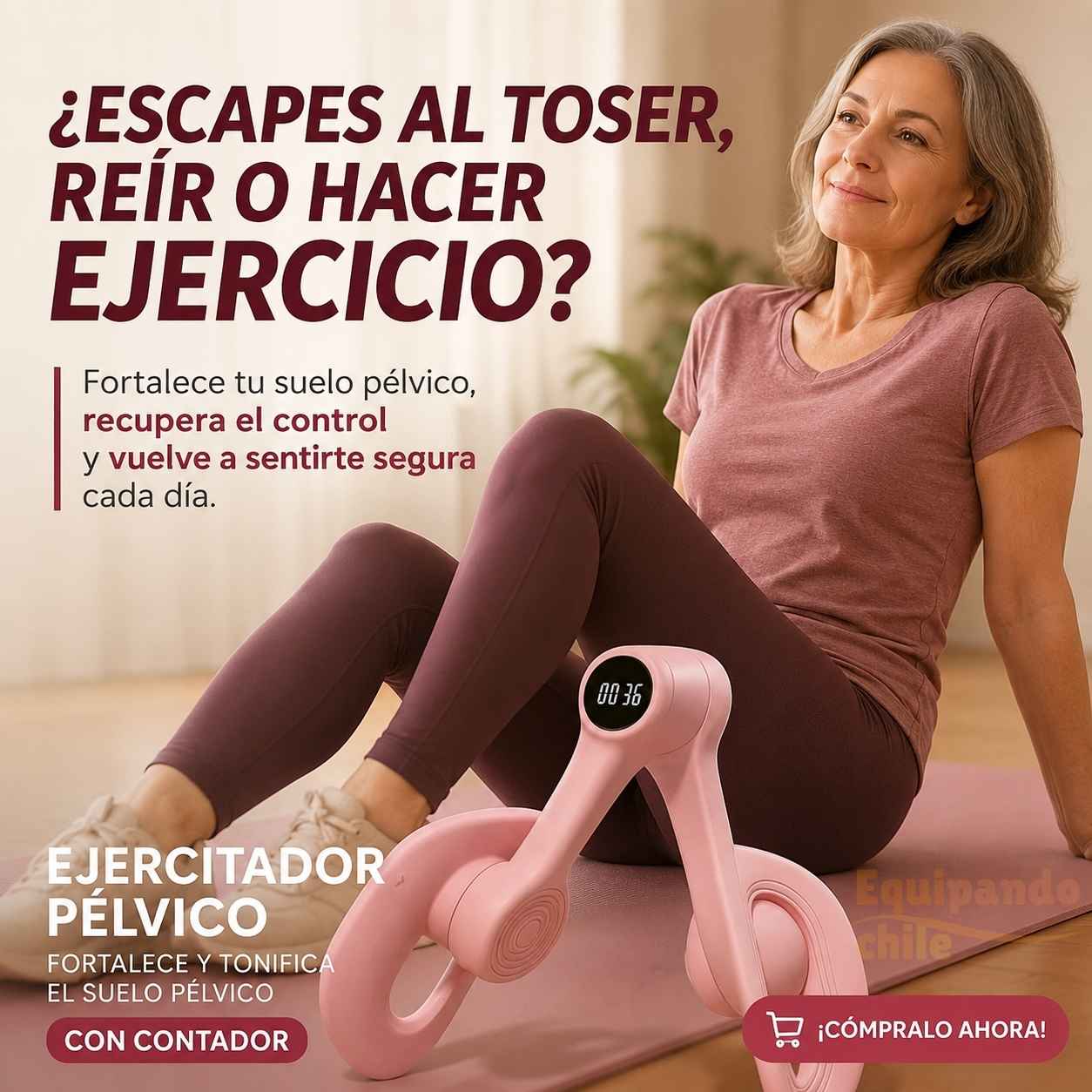 Deja de pensar que es normal vivir con escapes y urgencia urinaria